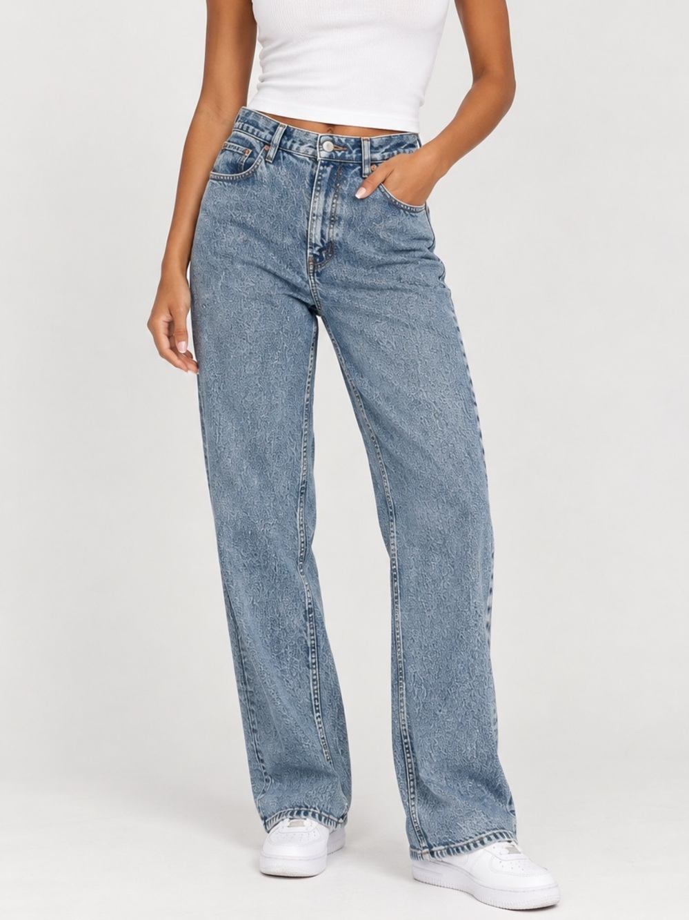 Abercrombie & Fitch 90s straight ultra High-Rise Light Blue Women’s Jeans